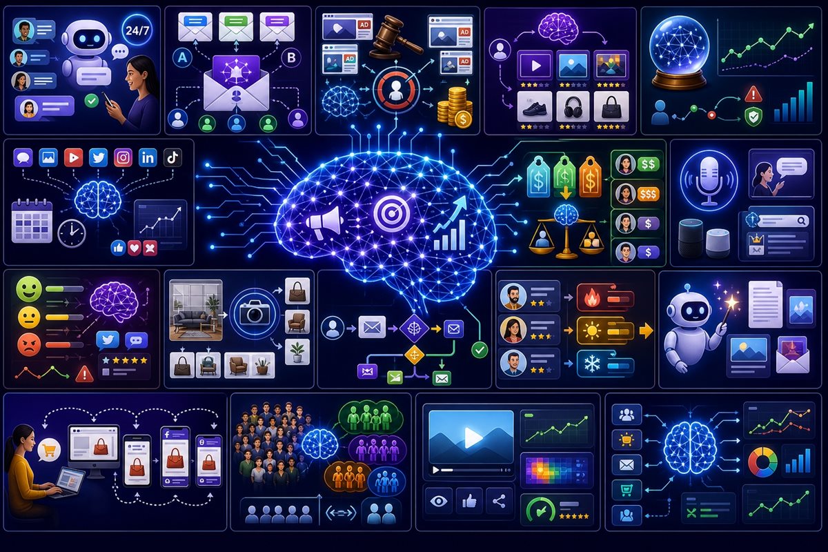 Examples of artificial intelligence in digital marketing across channels