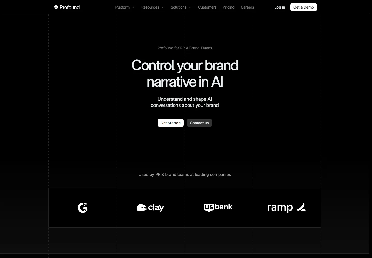 Profound use case page covering the problems it targets