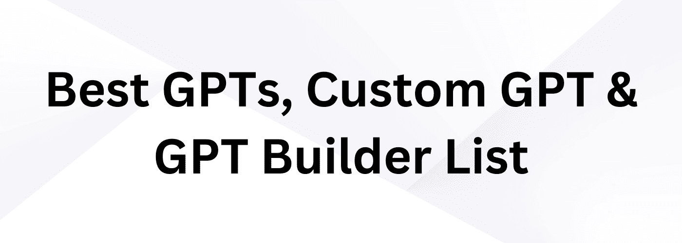 best gpts list