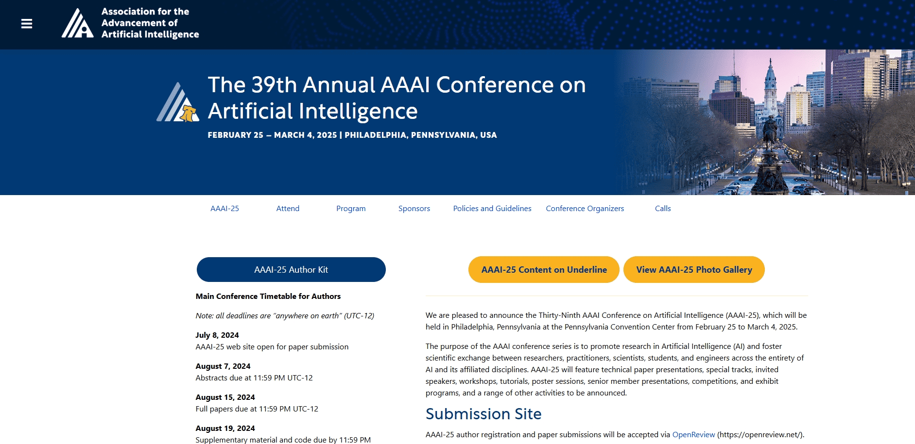 AAAI Conference on Artificial Intelligence (AAAI)